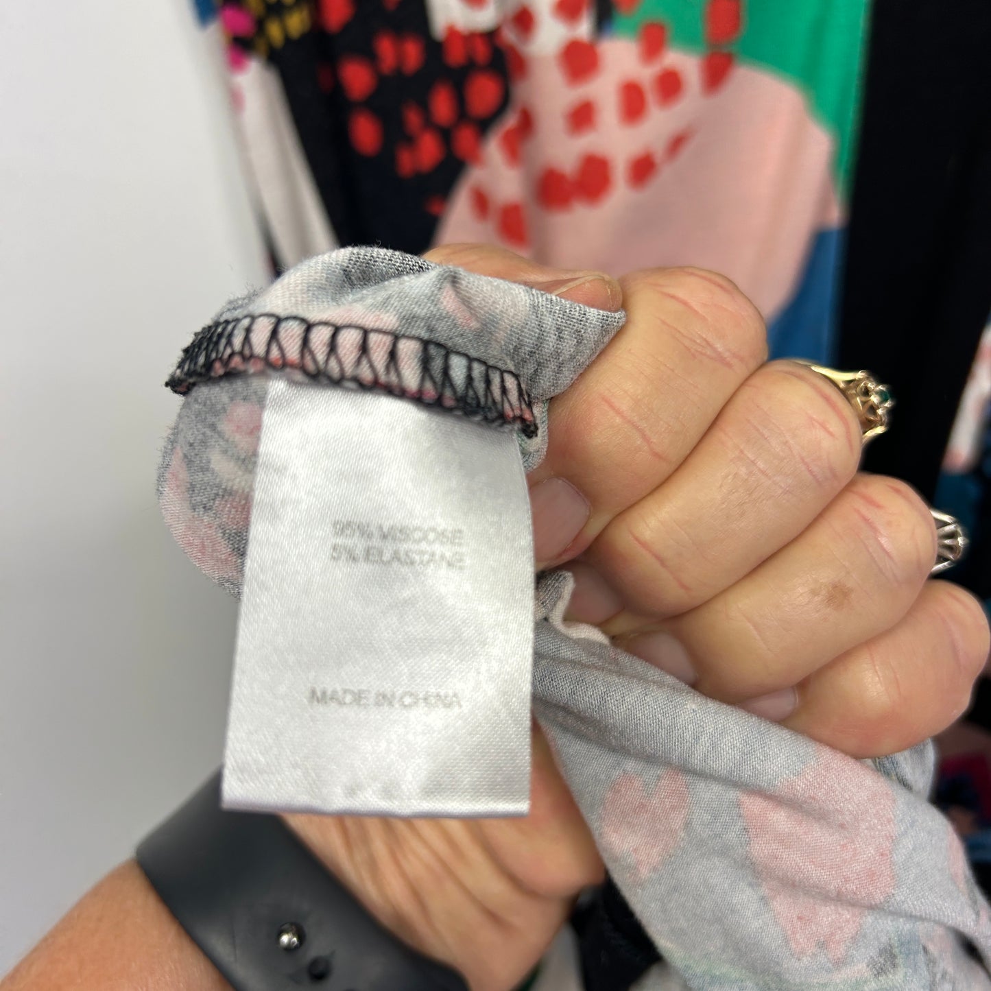 Virtuelle Multicoloured Abstract Print Dress - Size 16/Small