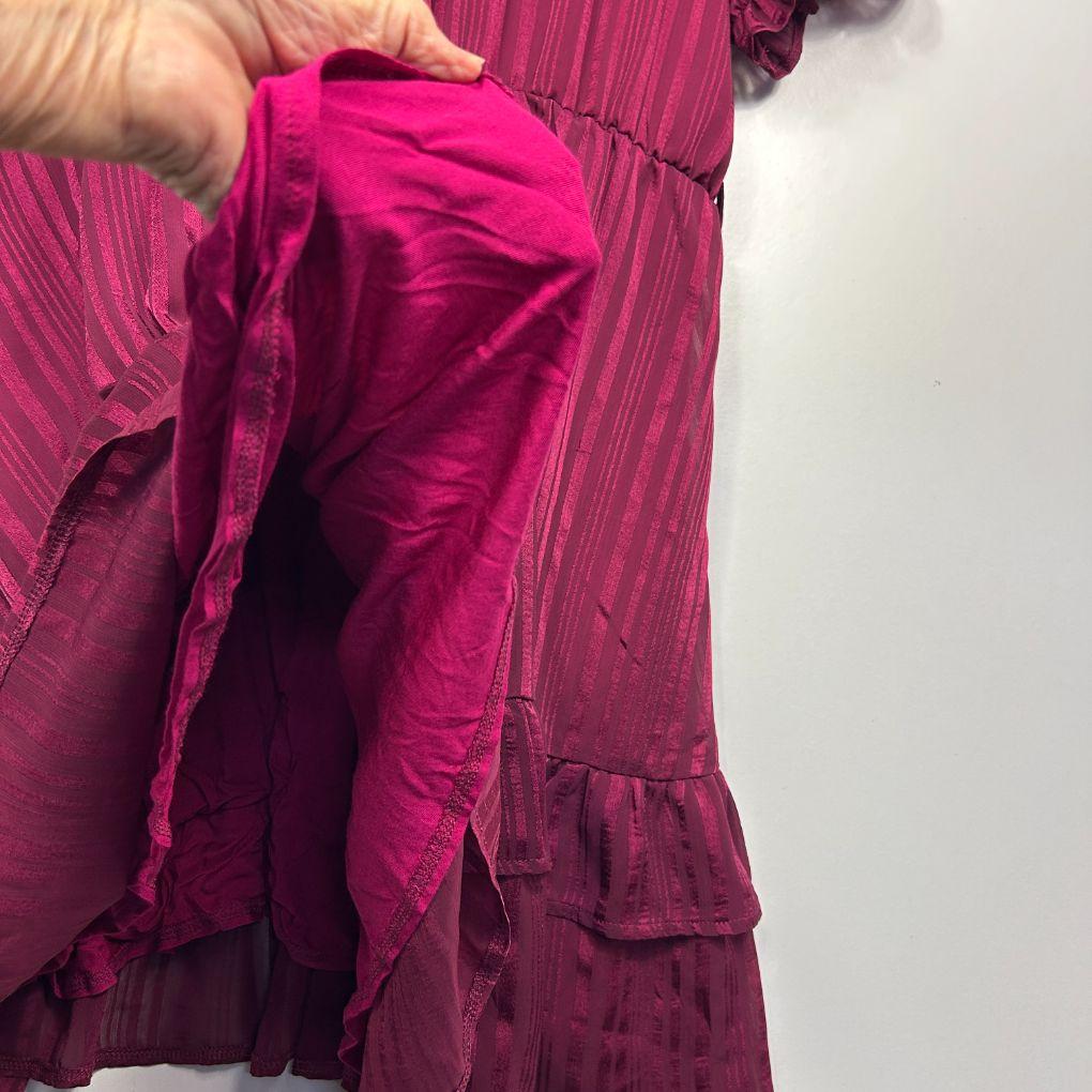 You+All Magenta Hi Neck Dress - Size 20