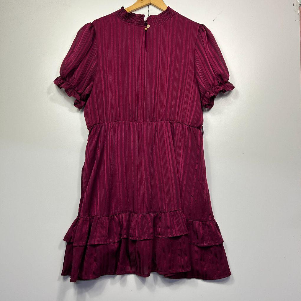 You+All Magenta Hi Neck Dress - Size 20