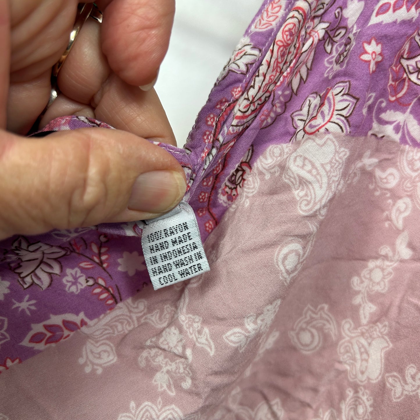 Boho Multicoloured Floral Patchwork Top - One Size Fits up to 22