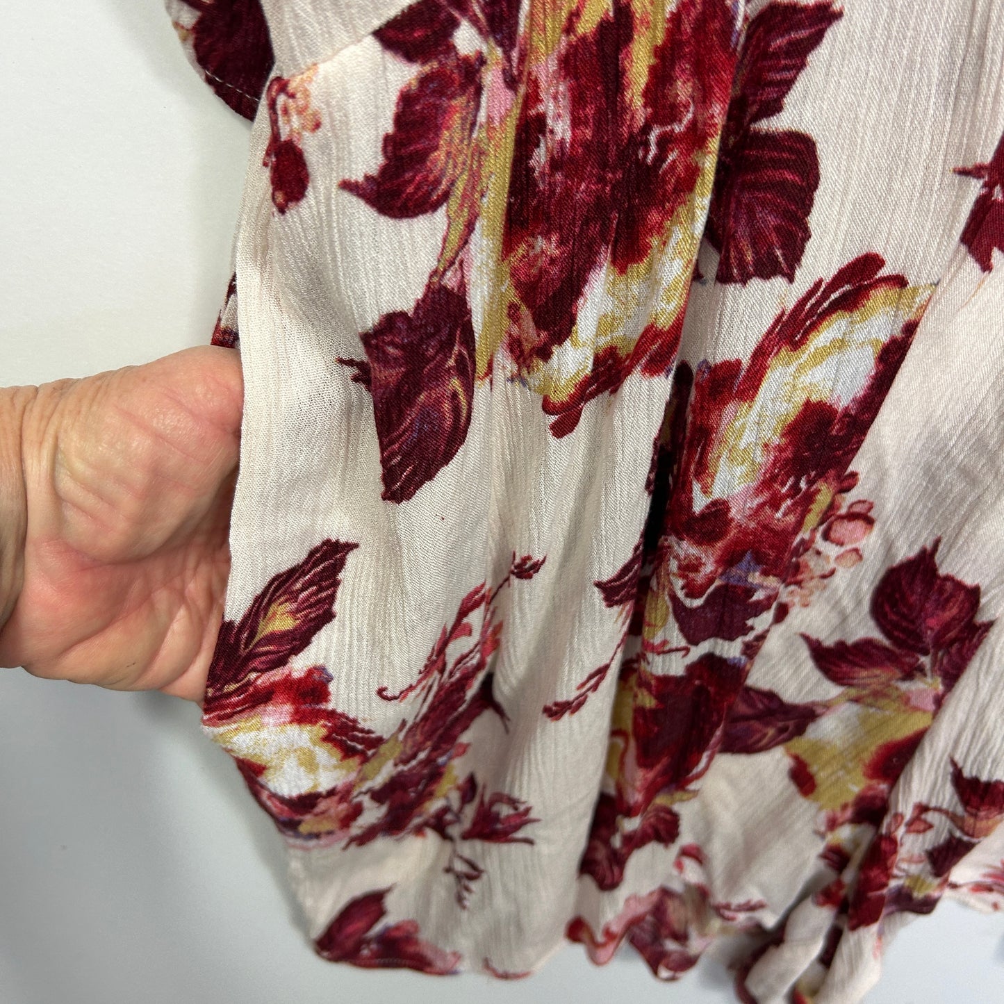 City Chic Floral Long Sleeve Playsuit - Size 22/XL