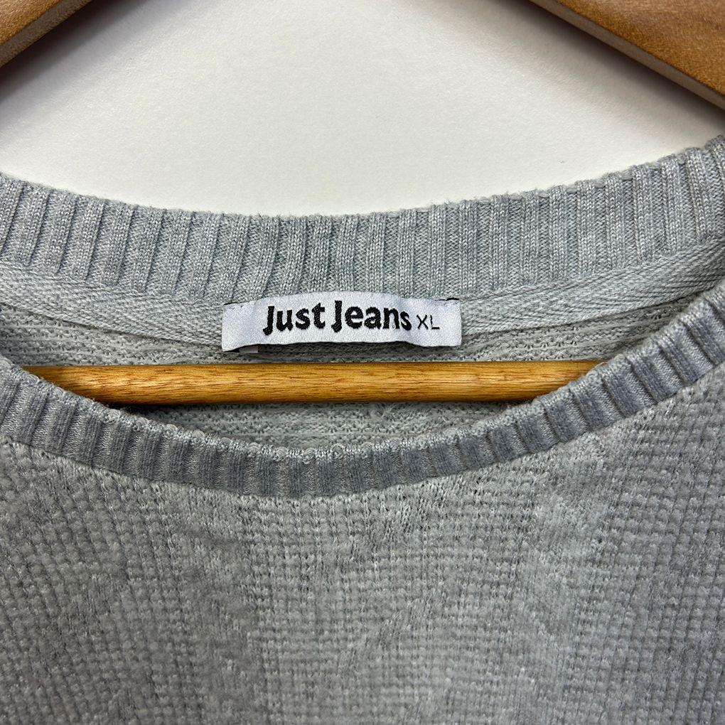 Just Jeans Grey Knit Top - Size XL