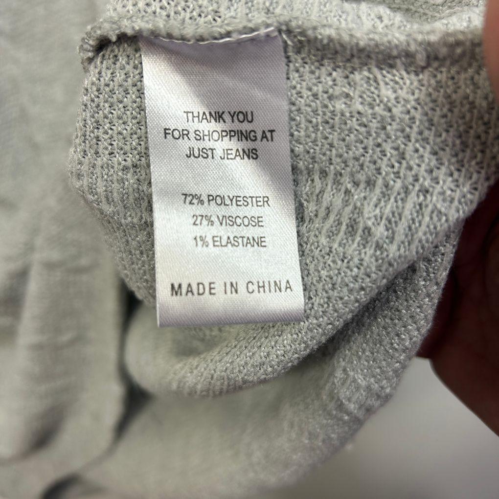 Just Jeans Grey Knit Top - Size XL