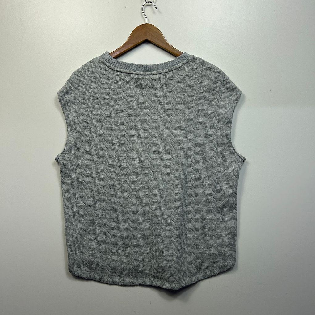 Just Jeans Grey Knit Top - Size XL