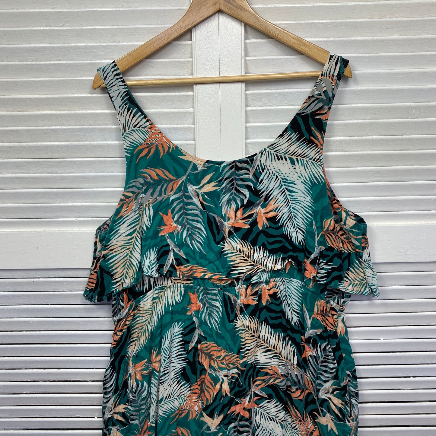 Katies Dress Size 20 Multicoloured Floral Sleeveless Pockets