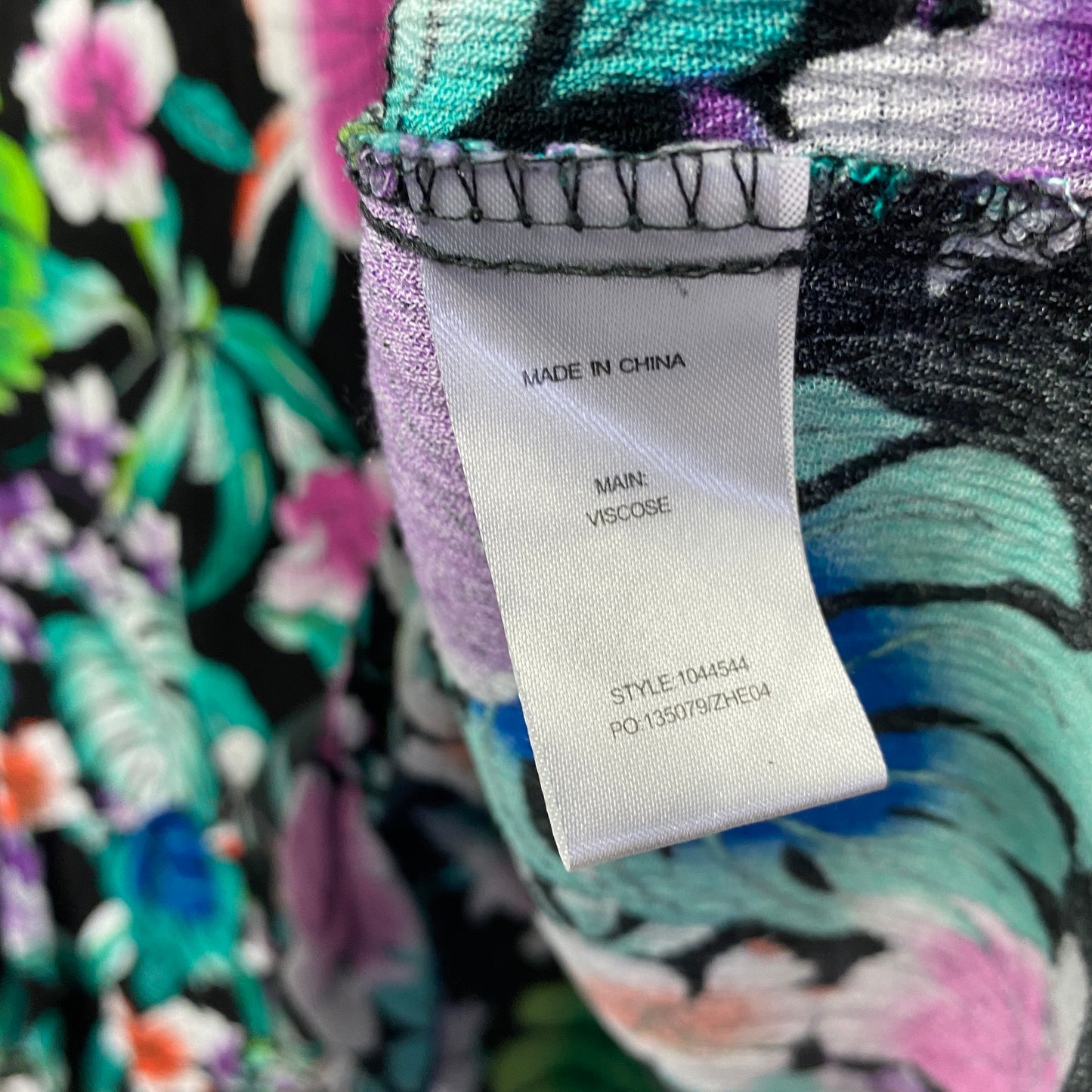 Rockmans Maxi Skirt Size 14 Multicoloured Floral Elastic Waist