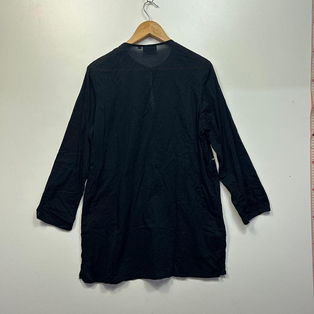The Two Mrs Grenvilles Black Embroidered Floral Cotton Top - Size XL