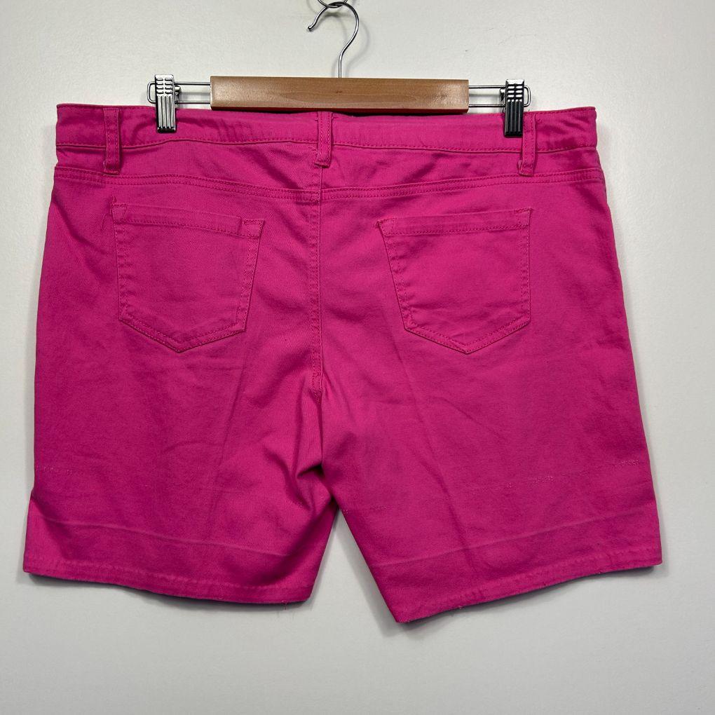 Now Pink Cotton Shorts - Size 18