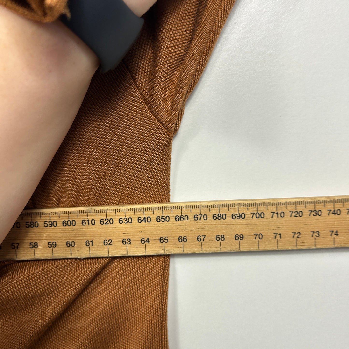 Autograph Camel Brown Long Sleeve Top - Size 20/L