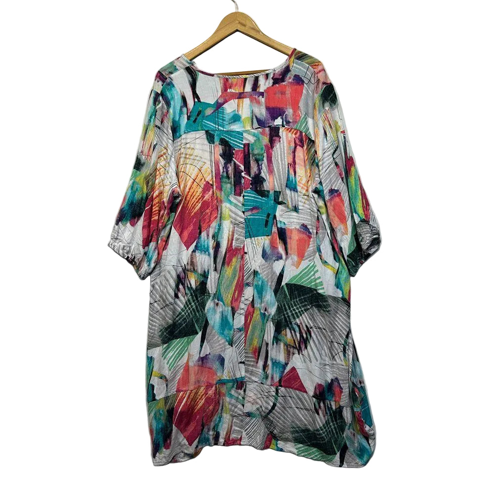 Taking Shape Multicoloured Top - Size 18