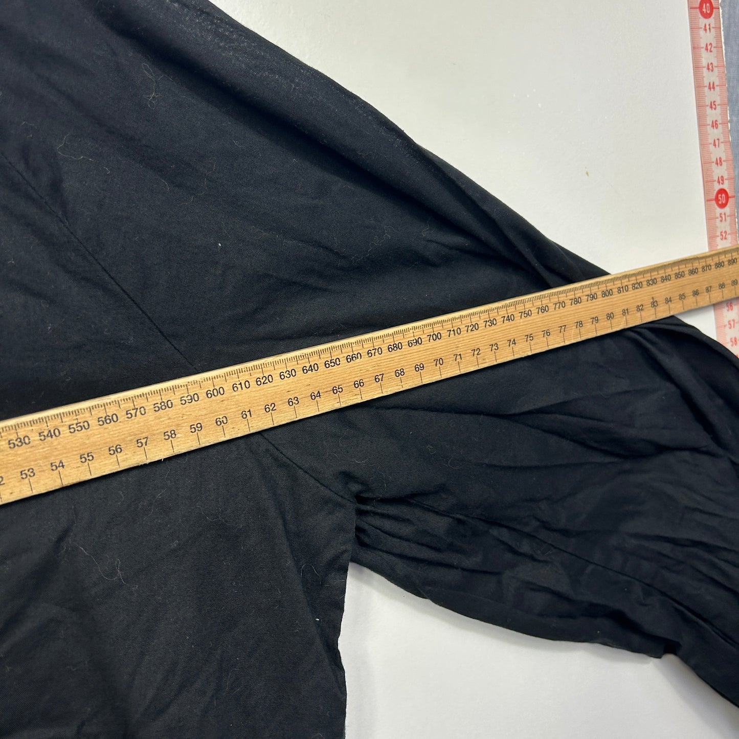 Adrift Oversized Black Smock Tunic Top - Size 2XL