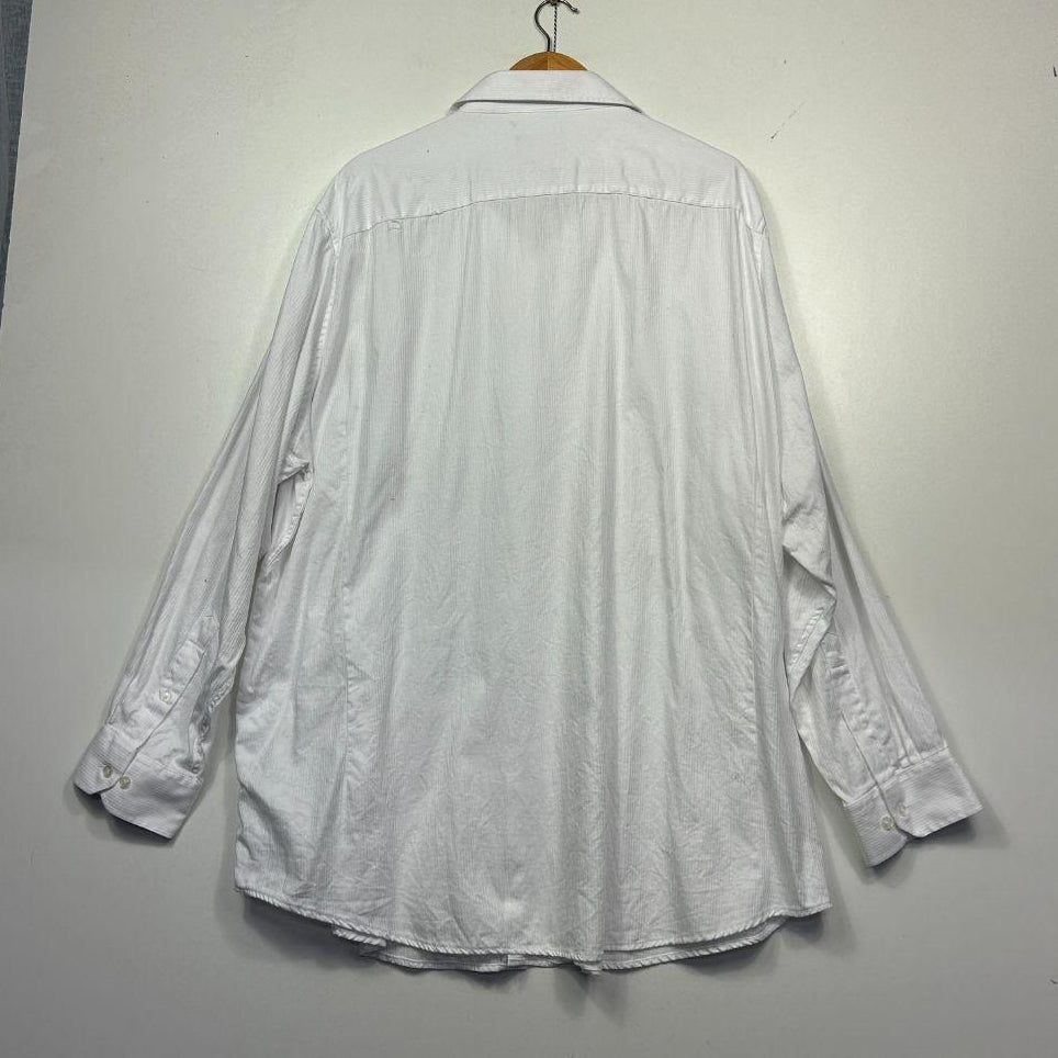 Johnny Bigg White Cotton Long Sleeve Shirt - Size 6XL