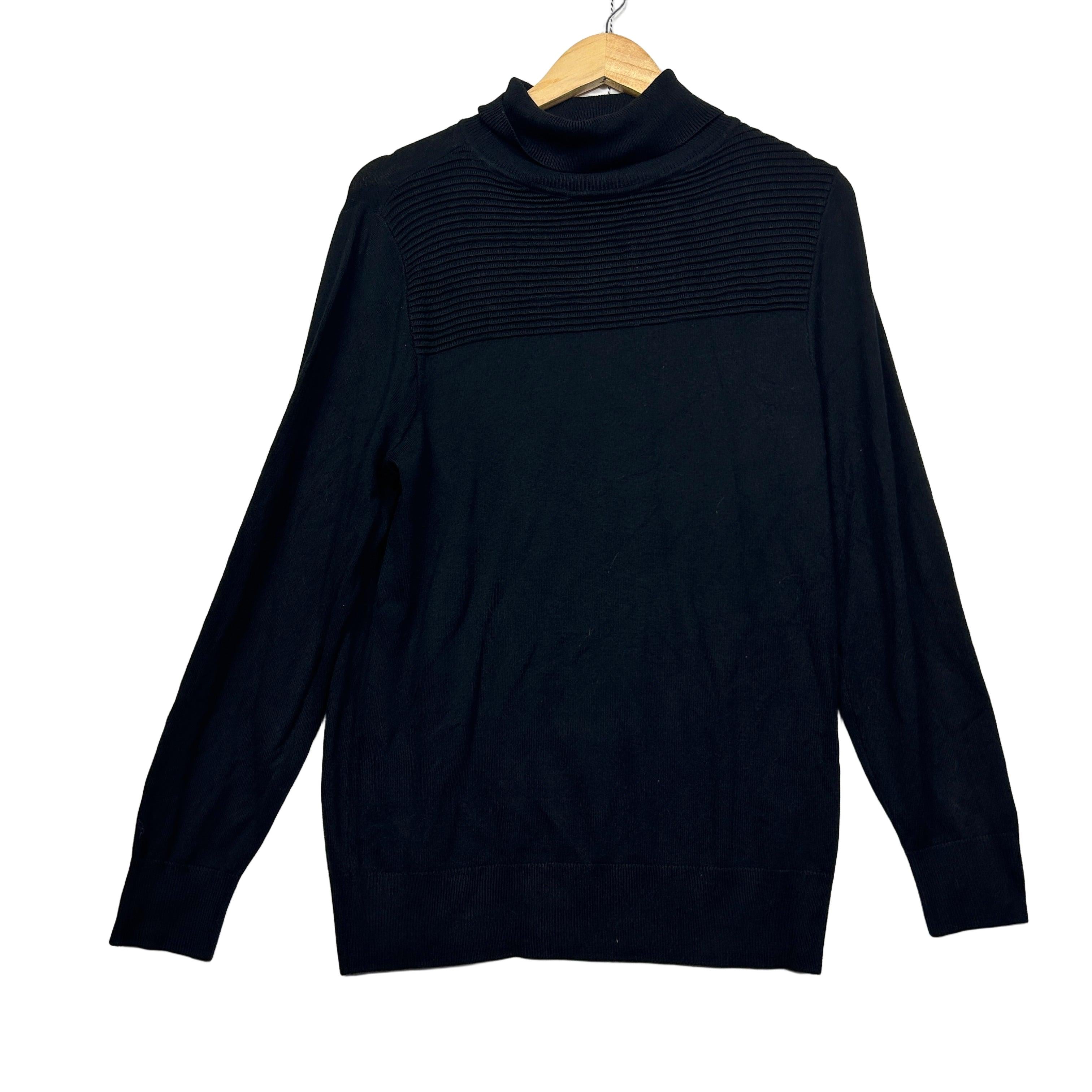 Millers Black Roll Neck Jumper - Size XL