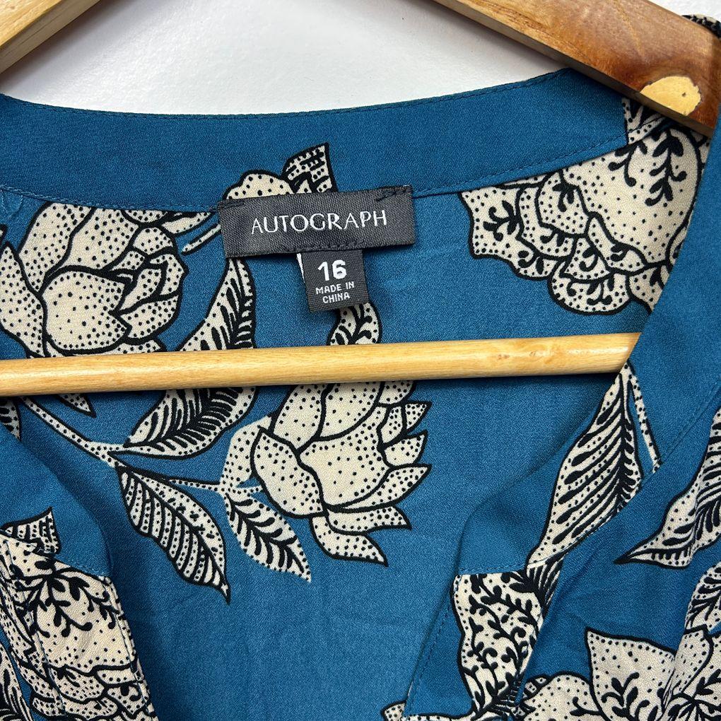 Autograph Teal Longline Top or Dress - Size 16