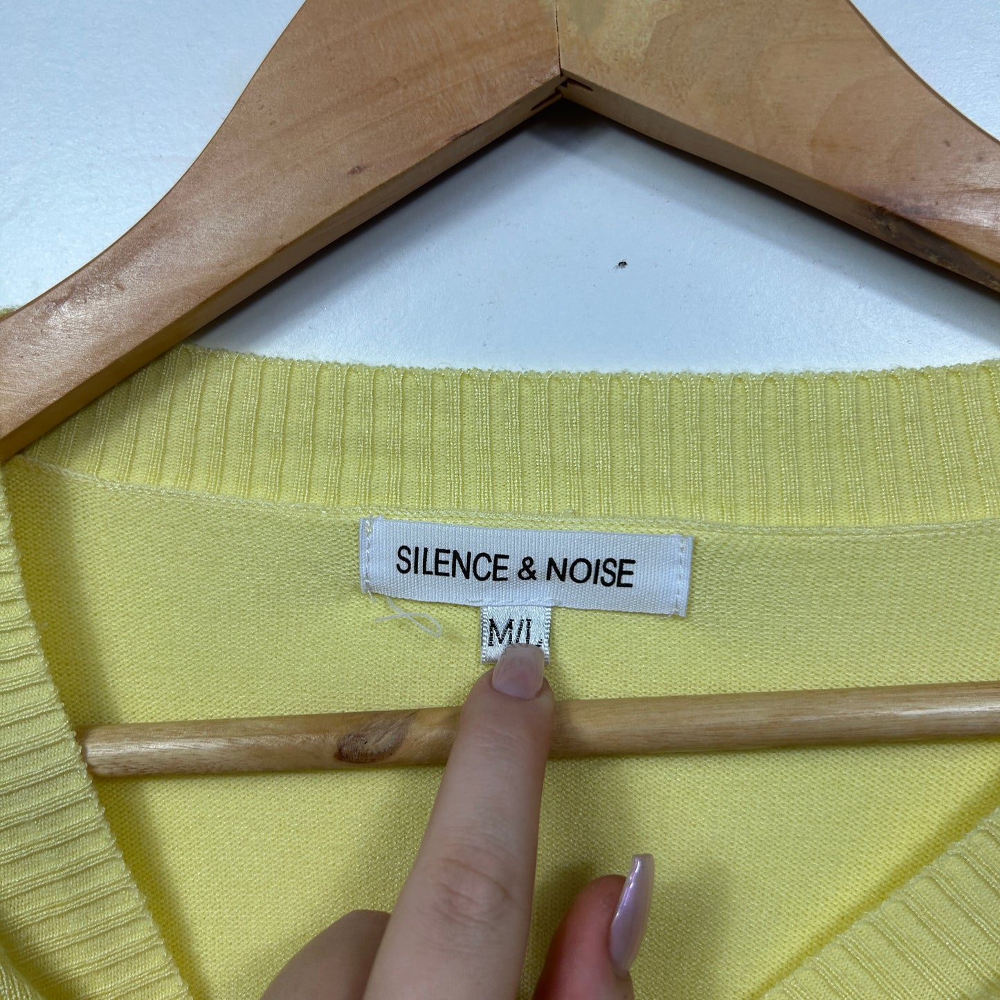 Silence & Noise Yellow Knit Top - Size M/L