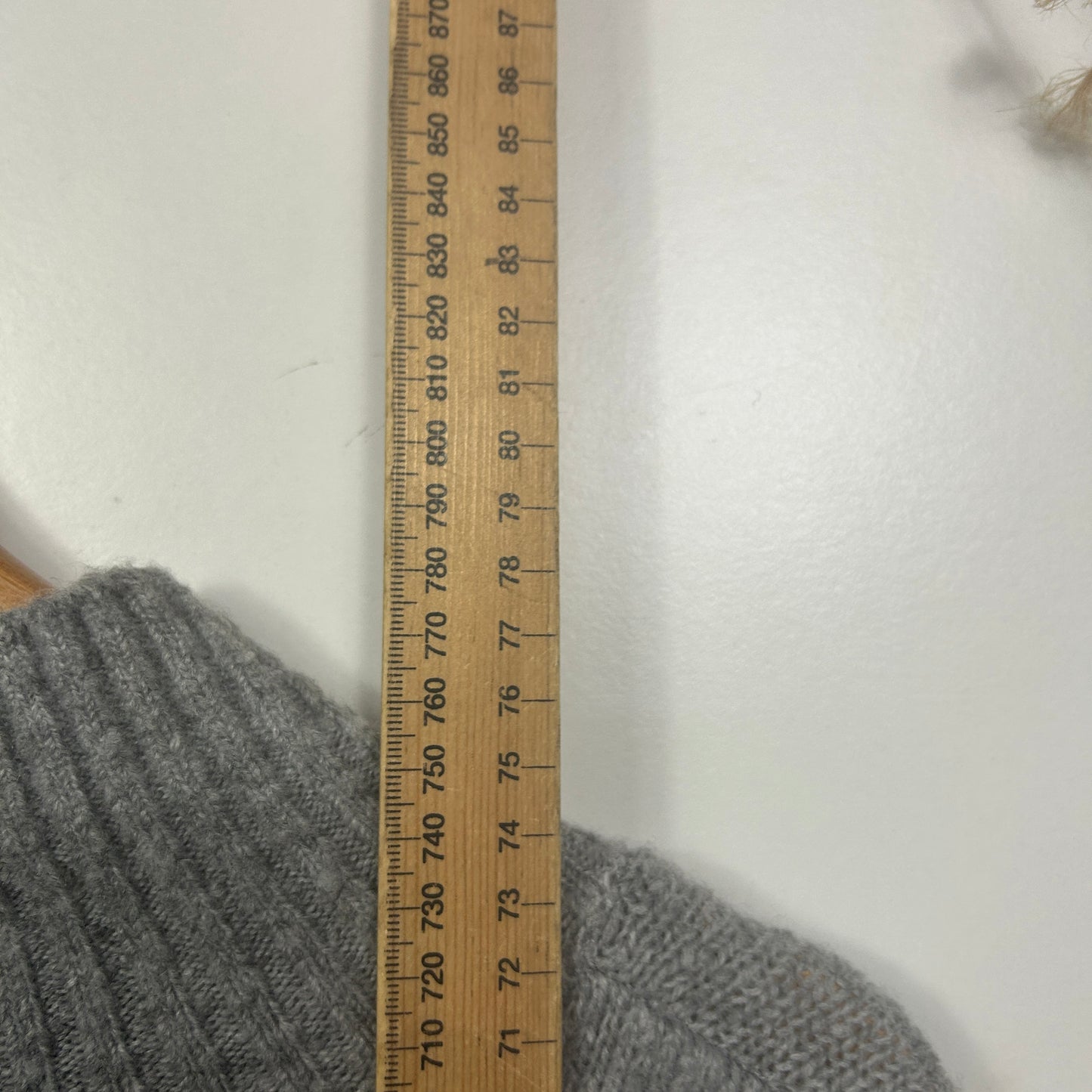 Anko Grey Marle Ribbed Knit Jumper - Size 16