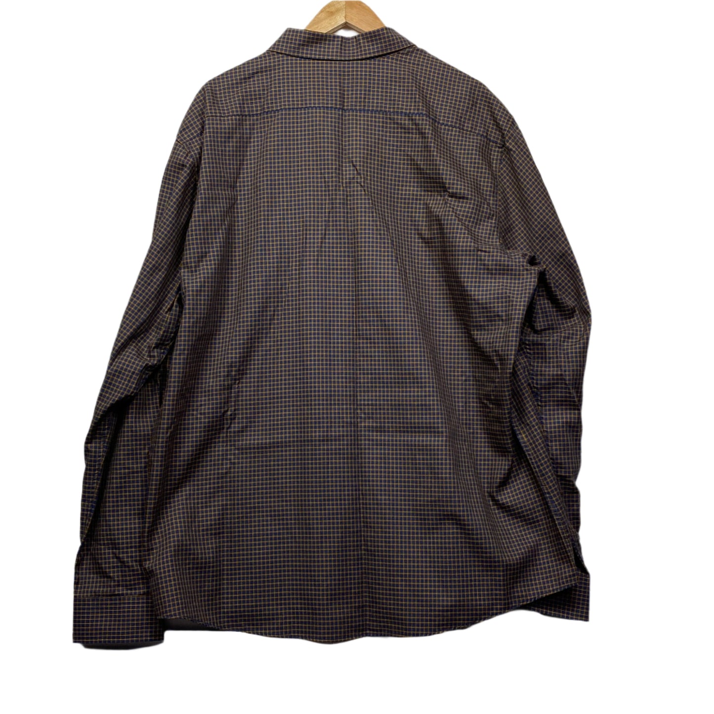 Rodd & Gunn Mens Shirt Size 3XL Long Sleeve Brown Check