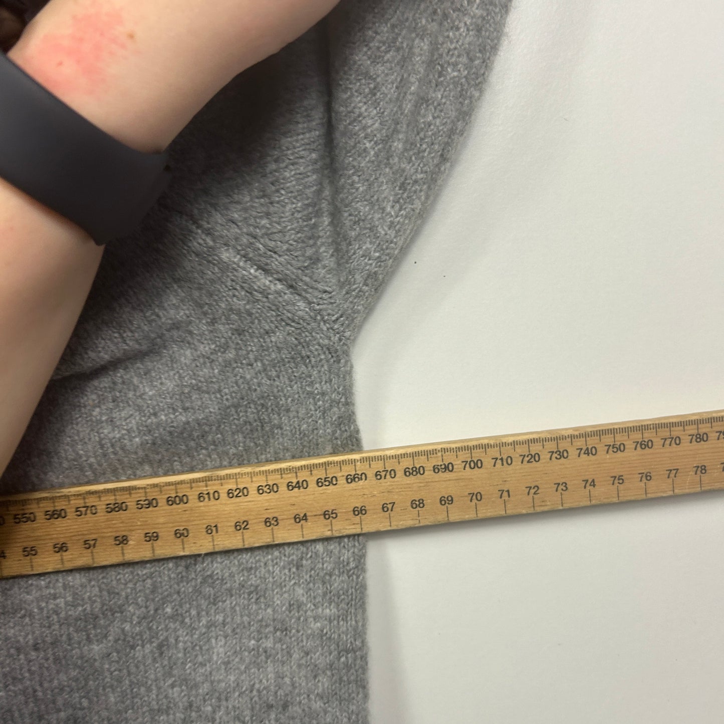 Anko Grey Marle Ribbed Knit Jumper - Size 16