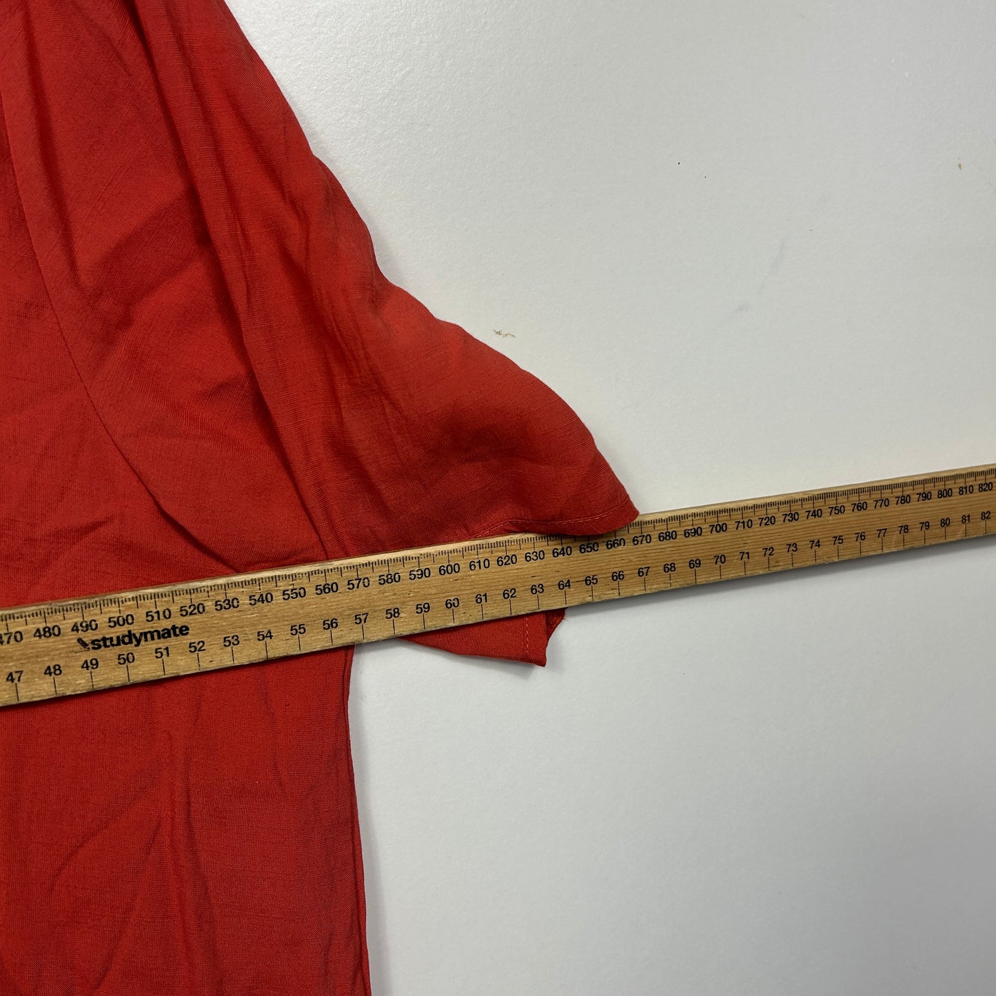 La Moda Plus Rust Short Sleeve Tunic Top - Size Large