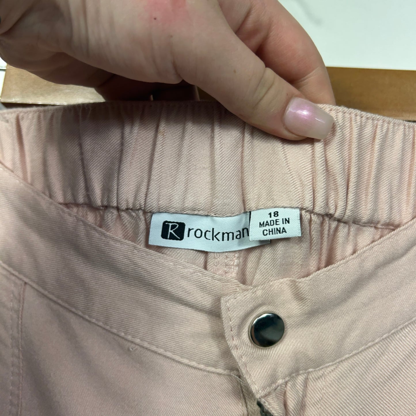 Rockman Pink Utility Cargo Pants - Size 18