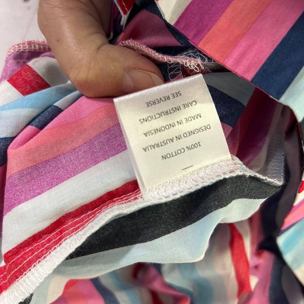 Adrift Multicoloured Striped Cotton Pants - Size 18/20/4XL