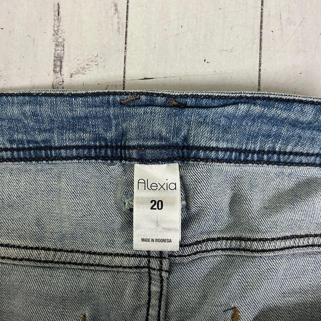 Alexia Blue Distressed Jeans - Size 20