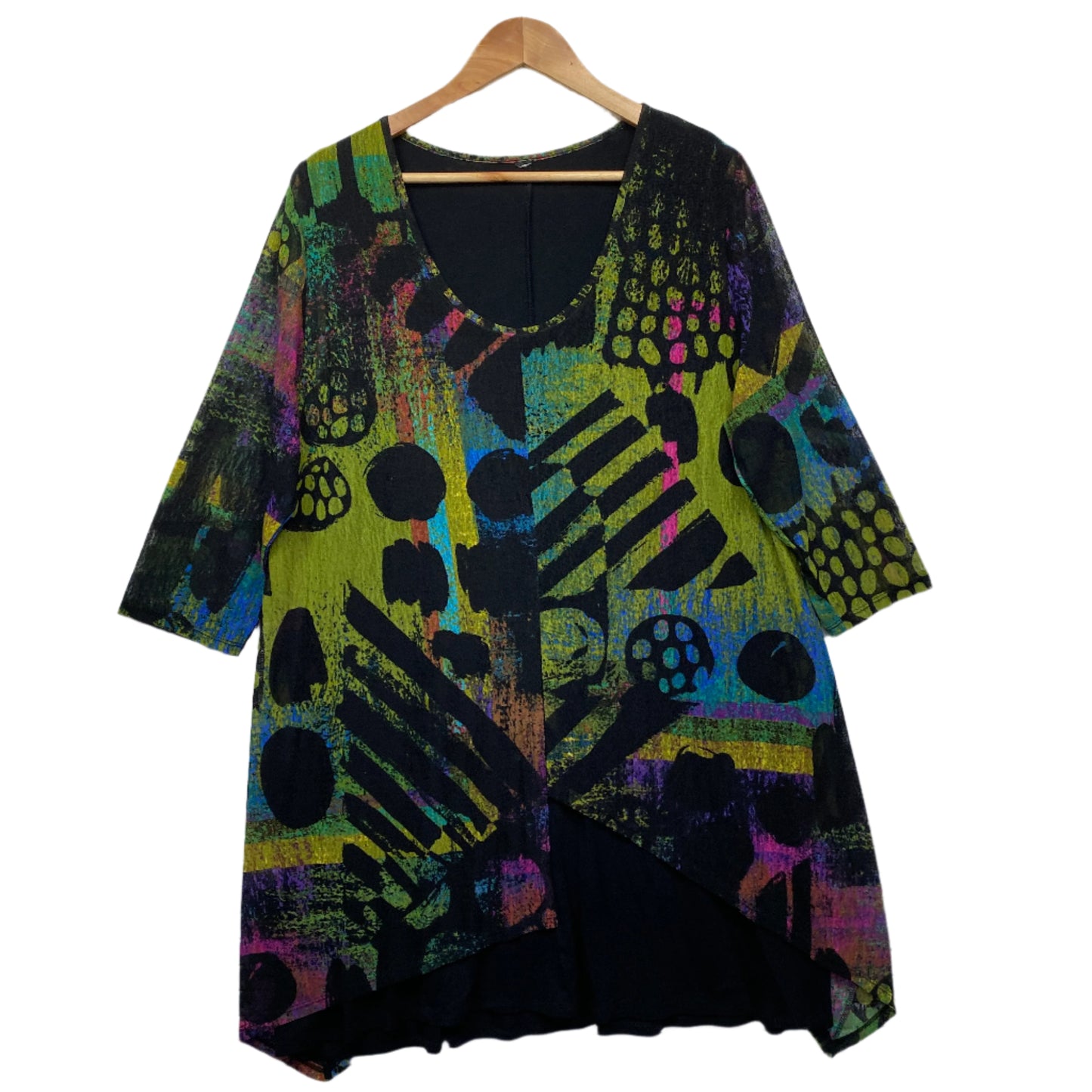 Taking Shape Tunic Top Size 16 18 Multicoloured