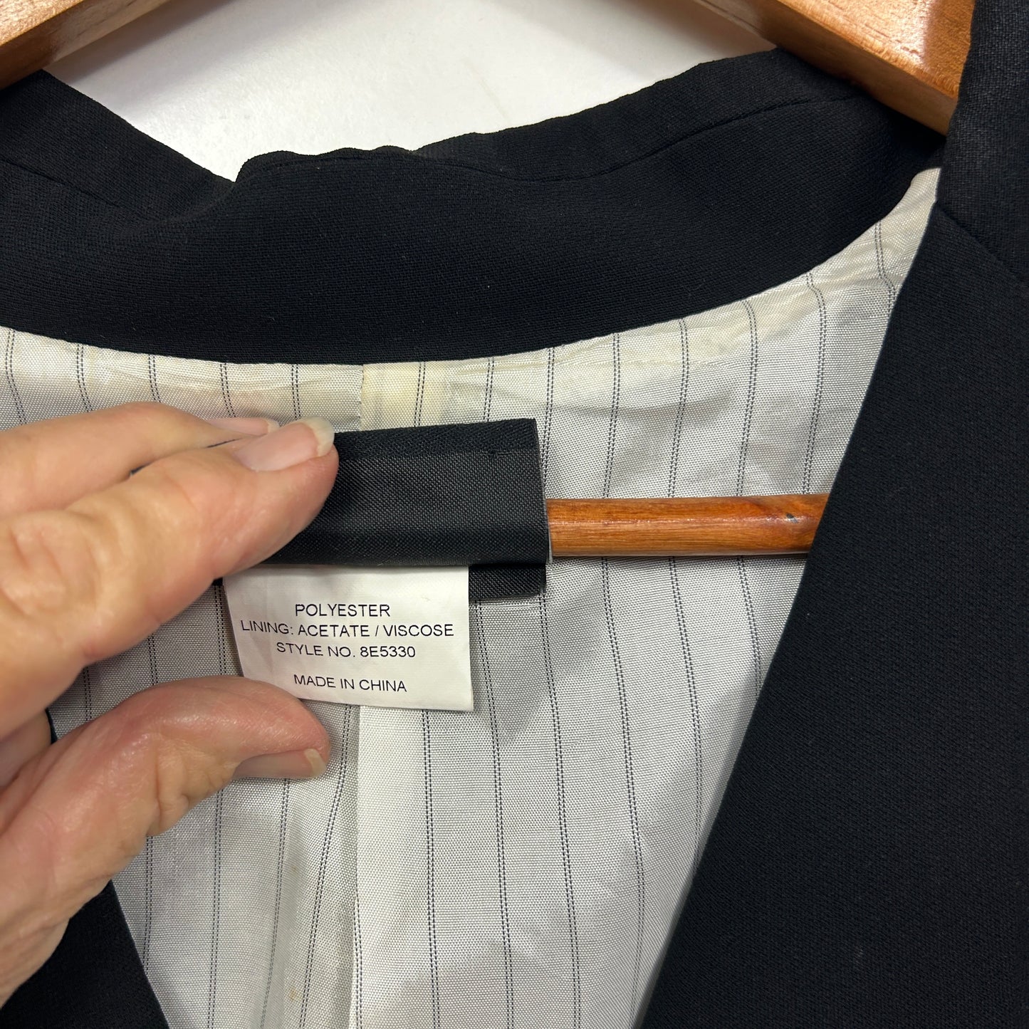 Vintage Stitches Australia Black Blazer Jacket - Size 16