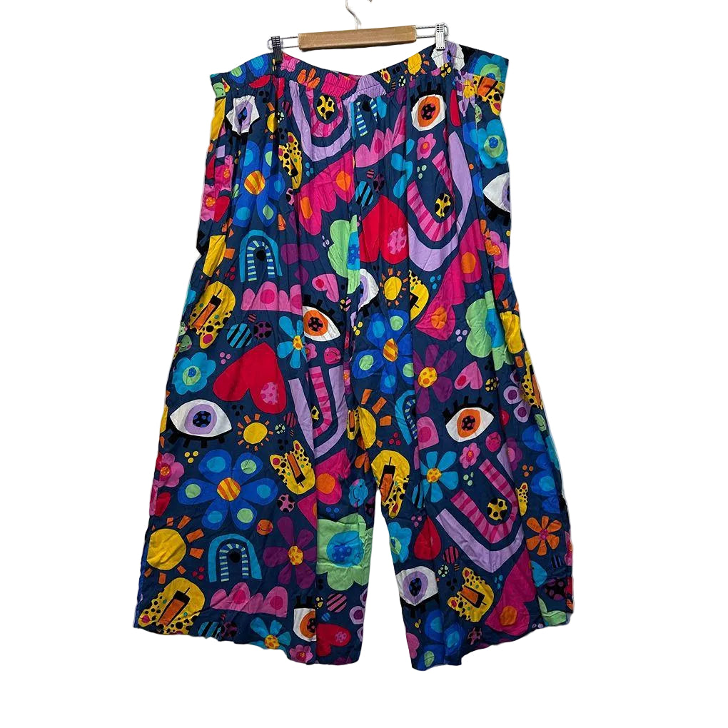 Proud Poppy Multicoloured Print Pants - Size 28