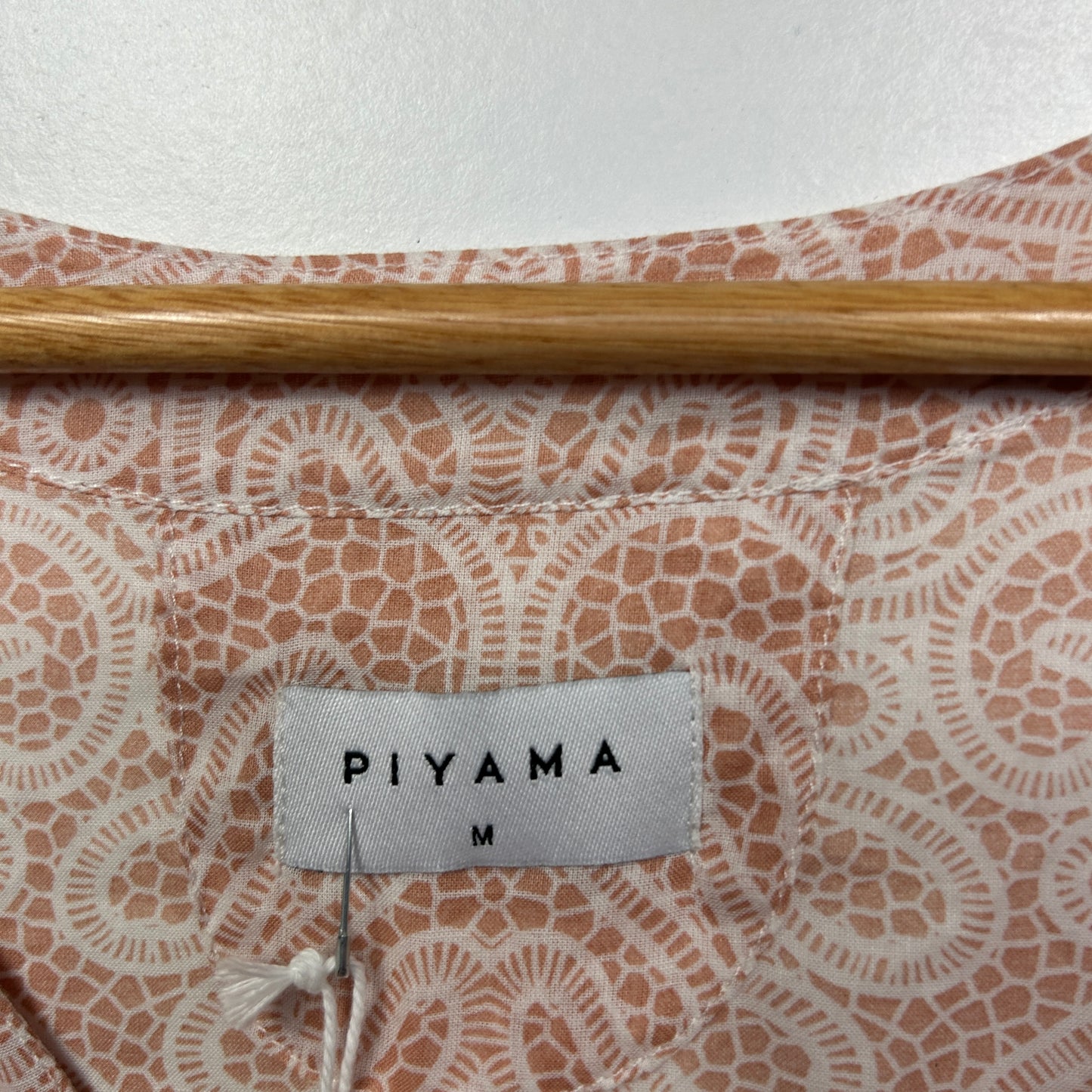 Piyama Blush Lace Print Vera Cover-Up Resort Dress - Size M/12/14