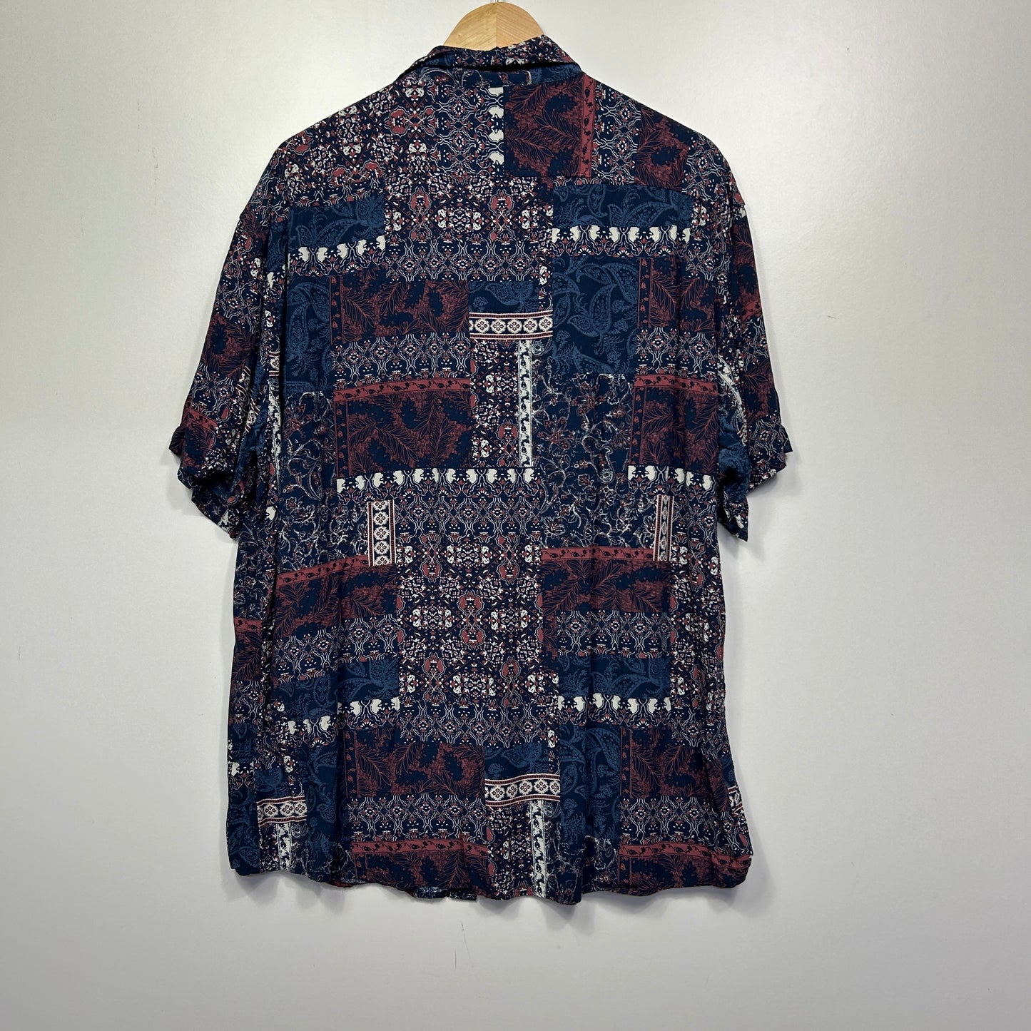 Connor Multicoloured Patchwork Paisley Shirt - Mens XXL