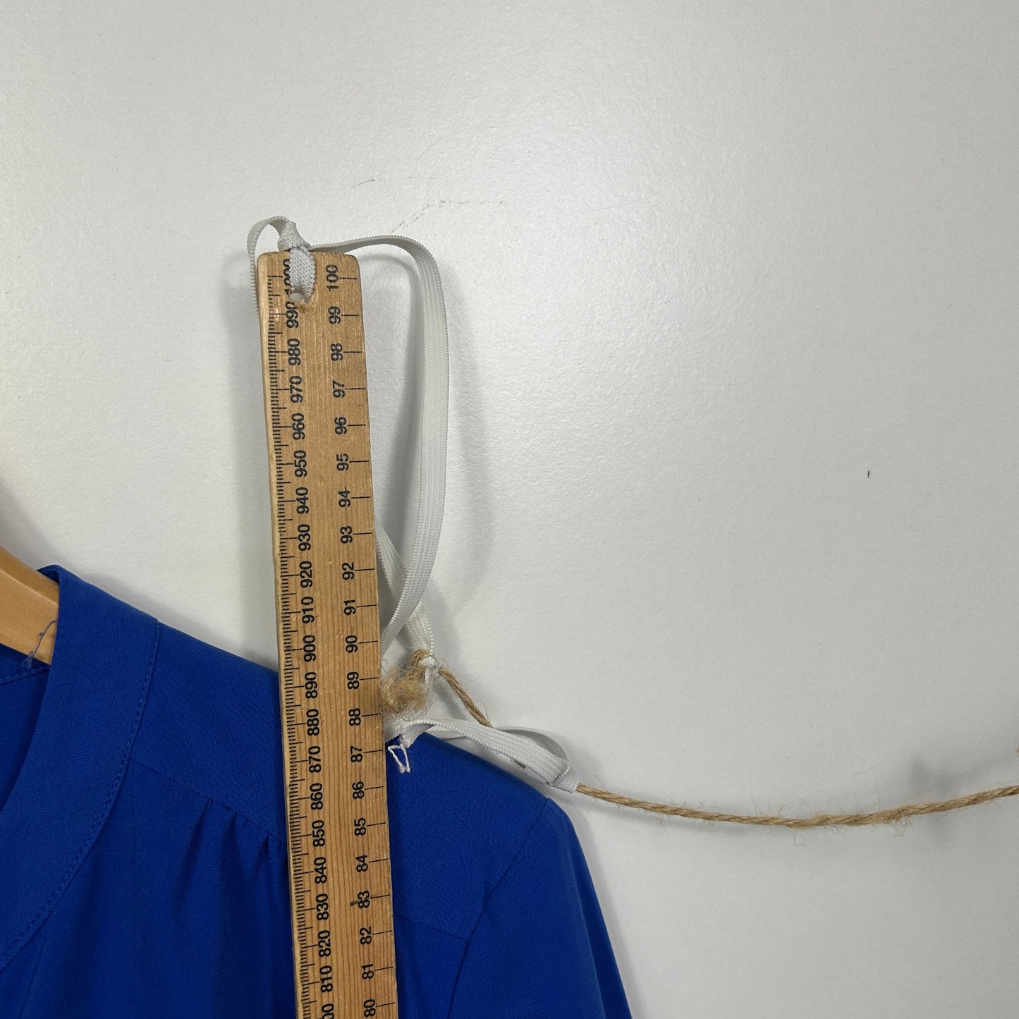 Vintage Long Tall Sally Royal Blue Button Up Tunic Top - Size 14