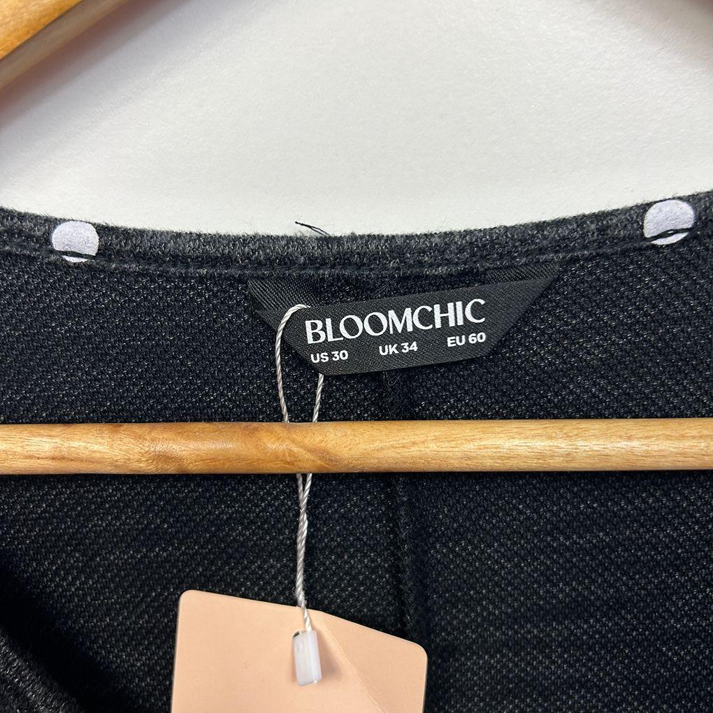 Bloomchic Black Spot Top - Size 34