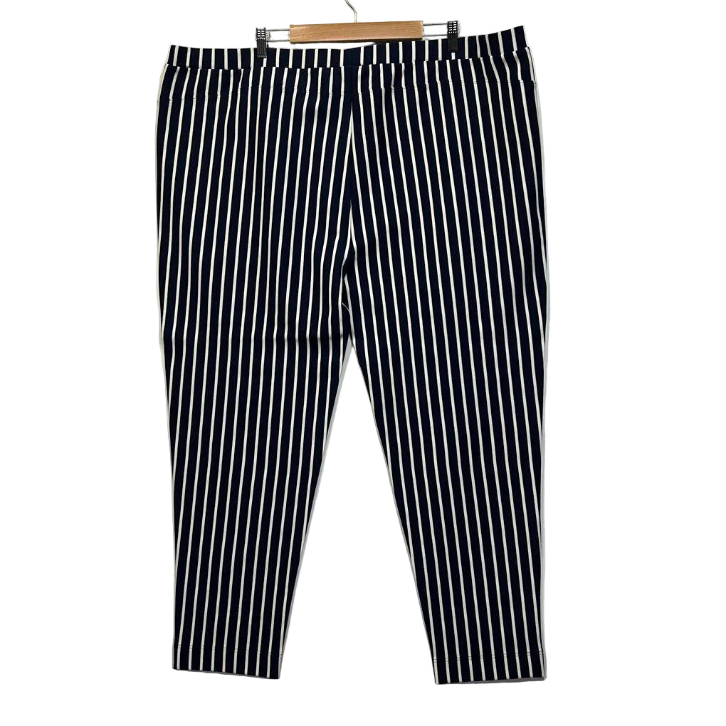 Emme Navy Striped Pants - Size 22/XL