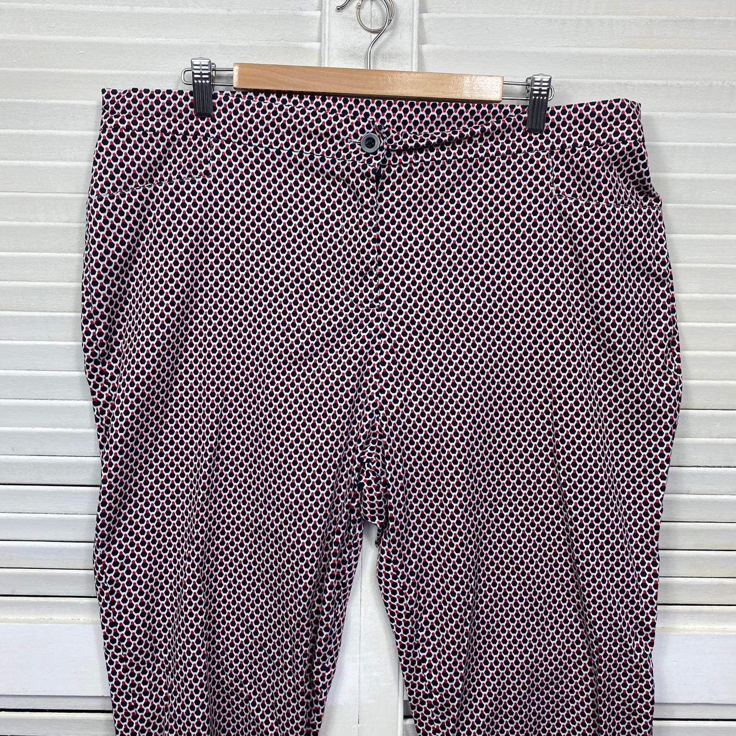 Black Pepper Cropped Pants Size 20 Plus Multicoloured