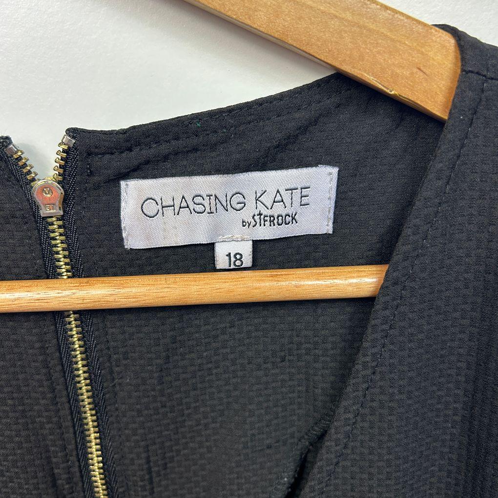 Chasing Kate Black Dress - Size 18