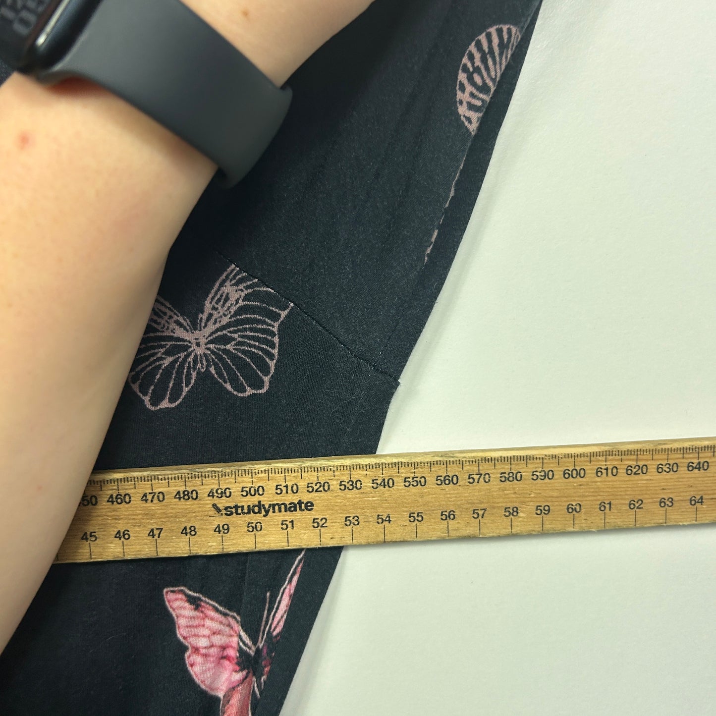 Maiocchi Butterfly Print Stretch Jersey Dress - Size 18