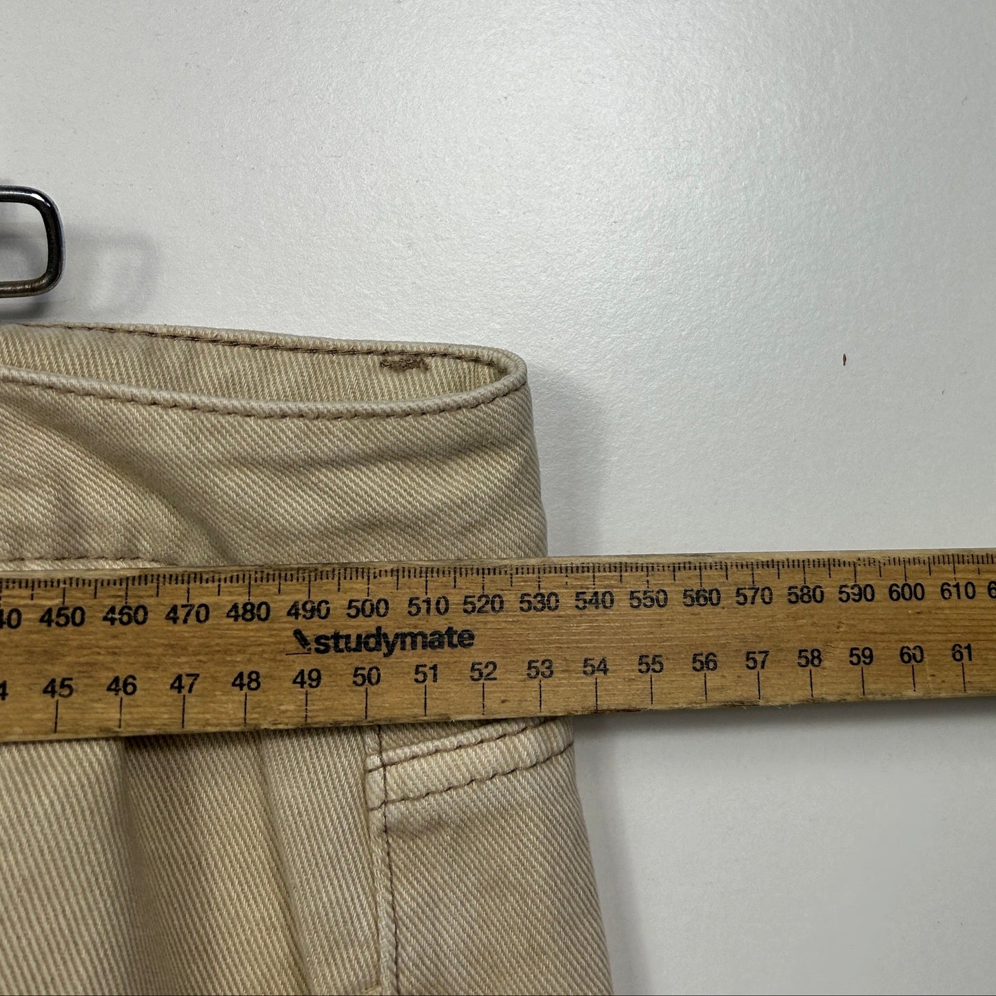 City Chic Beige Wide Leg Harley High Rise Jeans - Size 18R