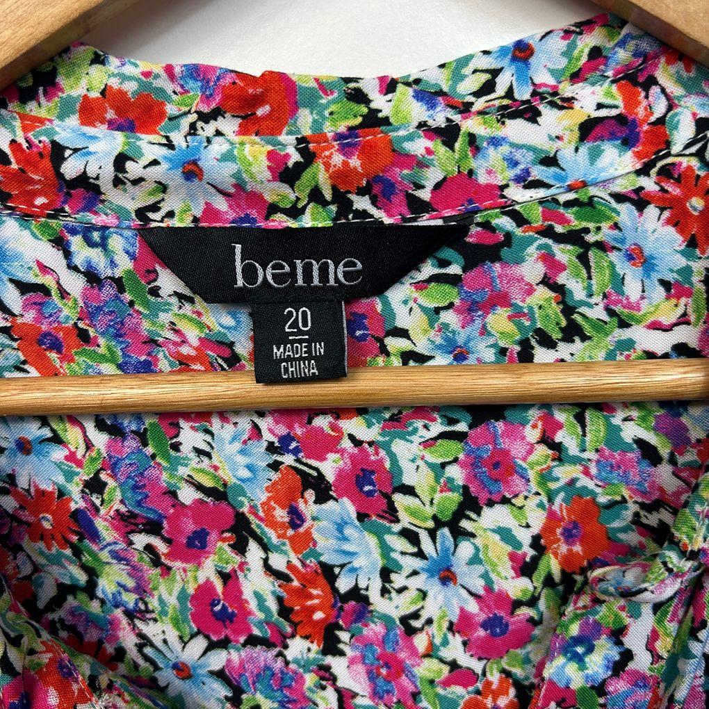 Beme Multicoloured Floral Top - Size 20