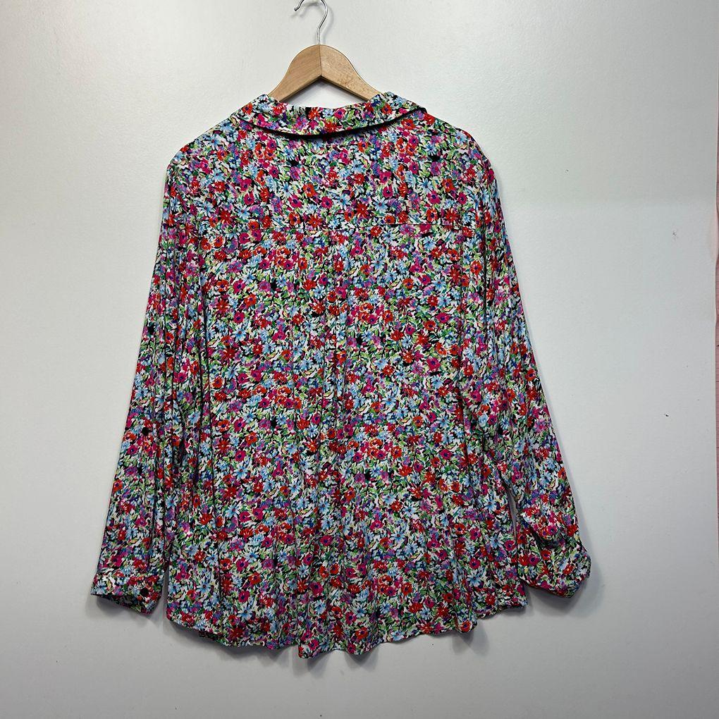 Beme Multicoloured Floral Top - Size 20