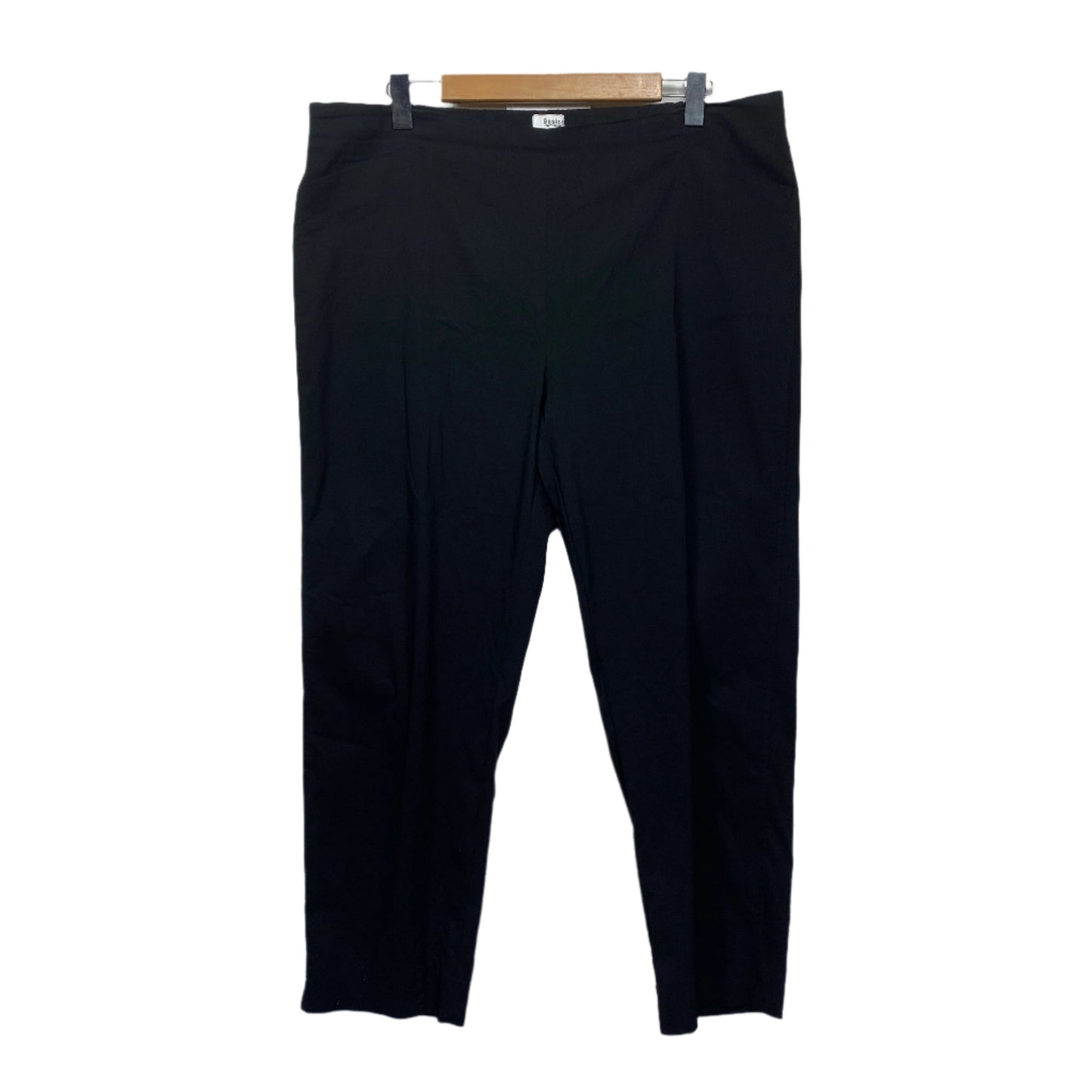 Basics by Threadz Pants Size 3XL Black Pull On Viscose Blend