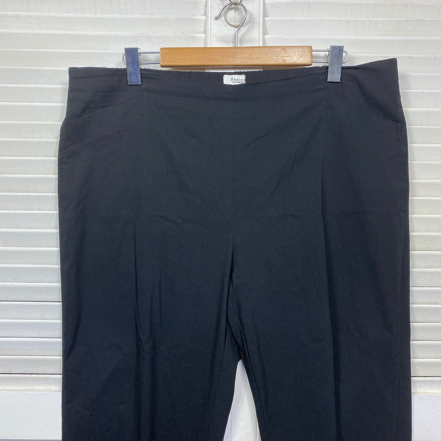 Basics by Threadz Pants Size 3XL Black Pull On Viscose Blend