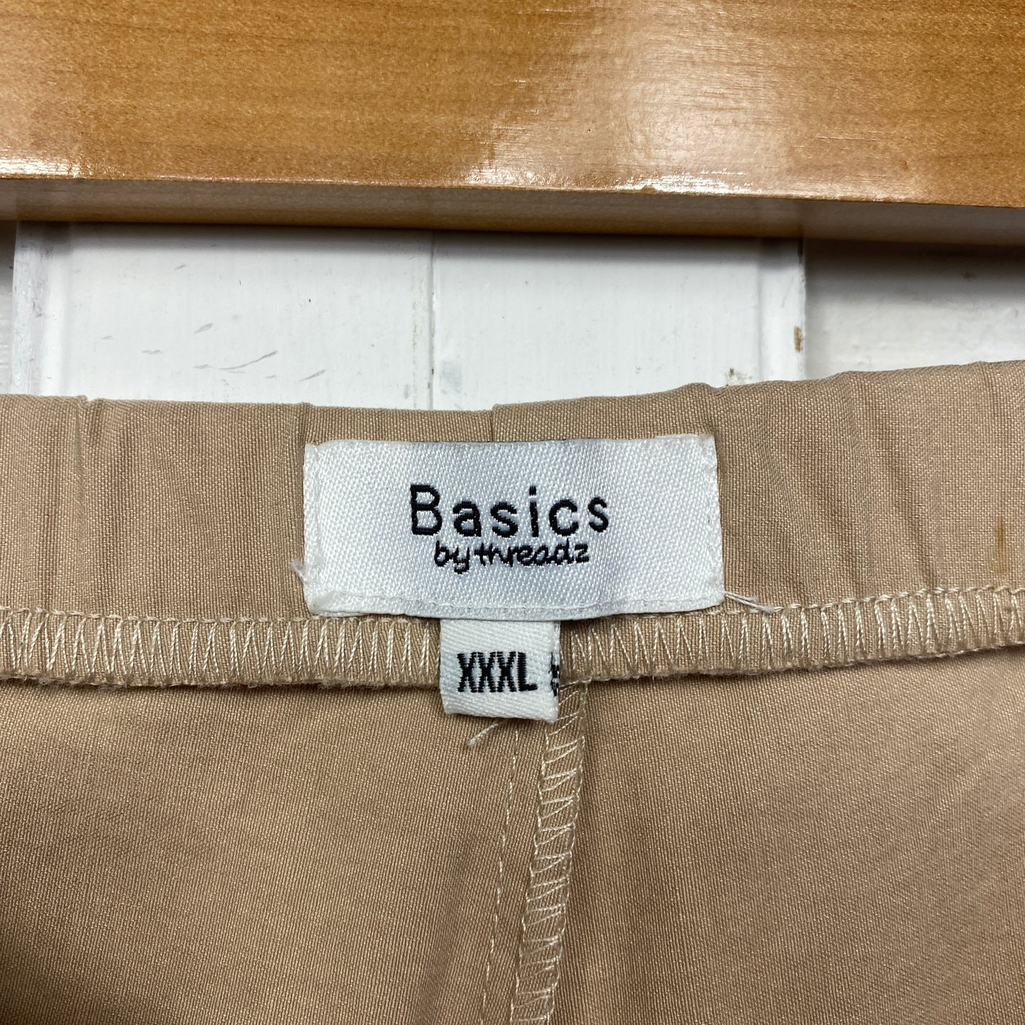 Basics by Threadz Pants Size 3XL Beige Pull On Viscose Blend