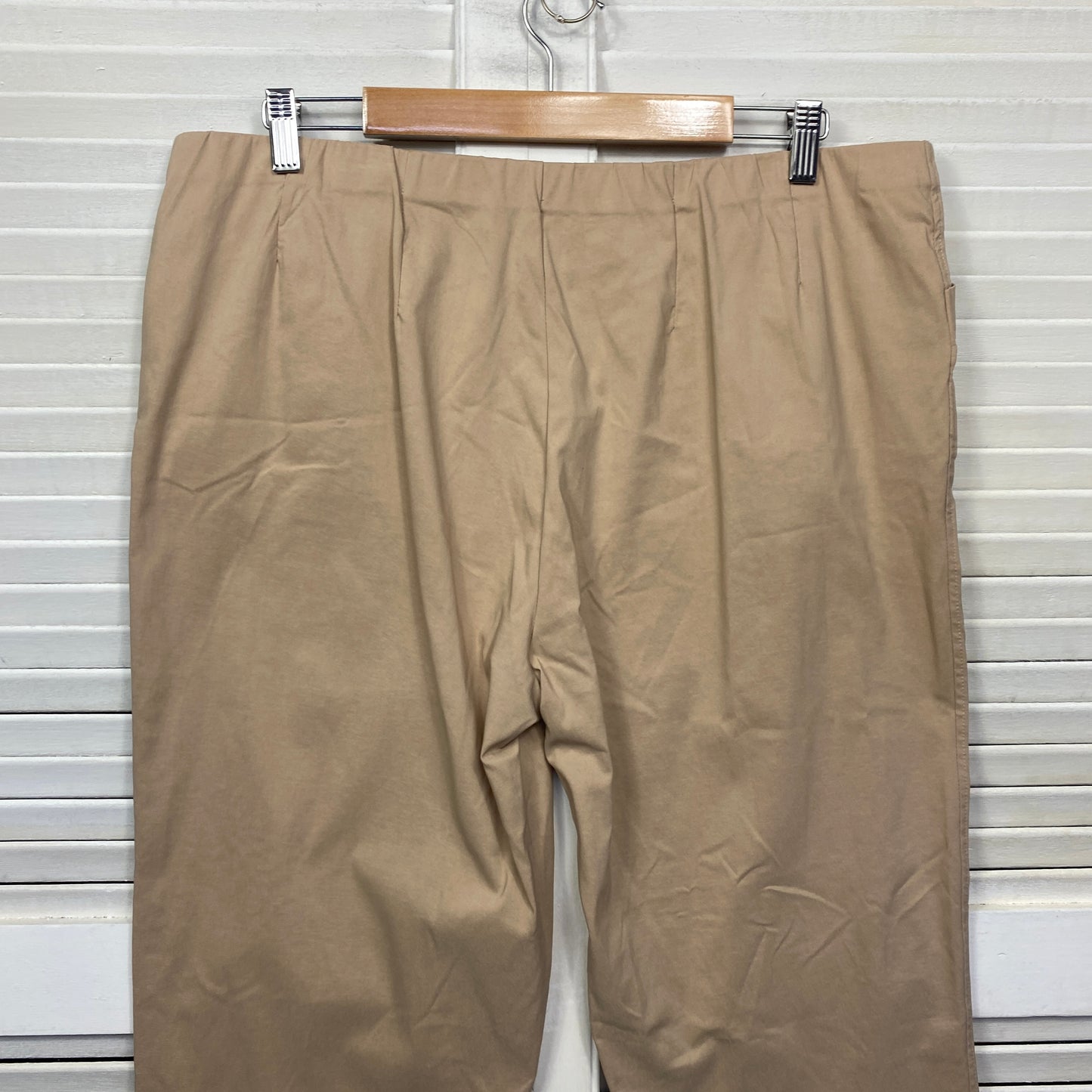 Basics by Threadz Pants Size 3XL Beige Pull On Viscose Blend