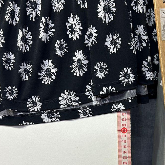 Black Floral Dress - Size 16/18?
