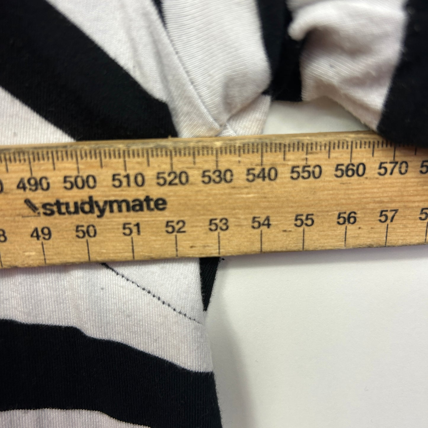 Taking Shape Tunic Top Size 16 Small Plus Black White Striped Bamboo