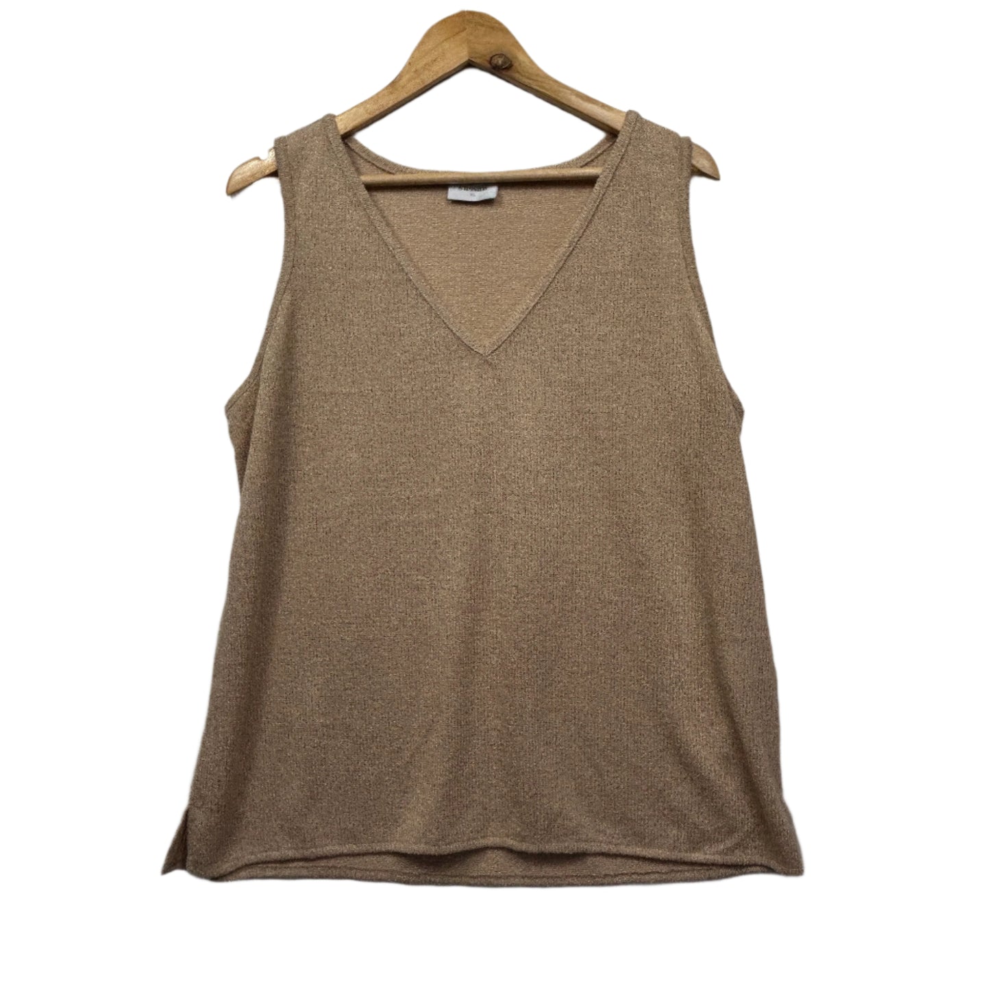 Sussan Top Size XL Gold Metallic Sleeveless