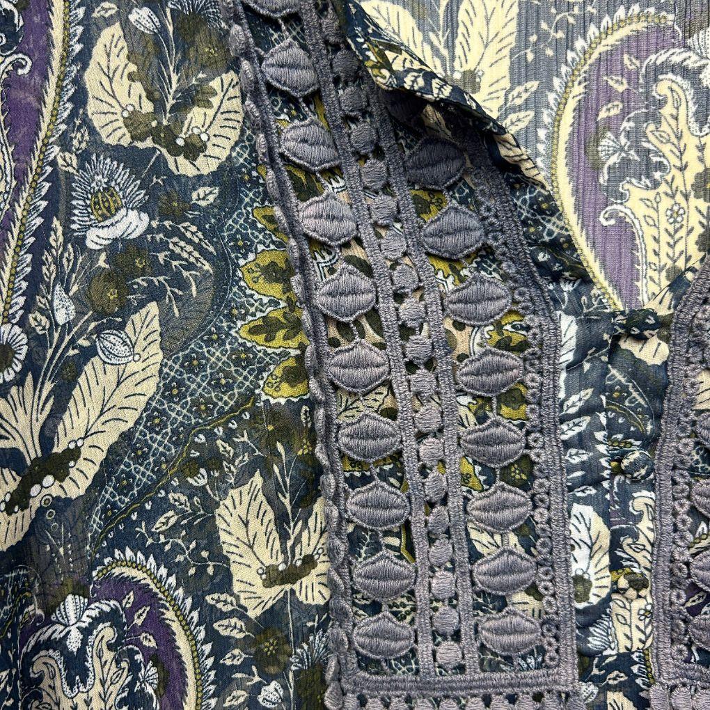 Katies Sheet Multi Paisley Print Top - Size 16/18