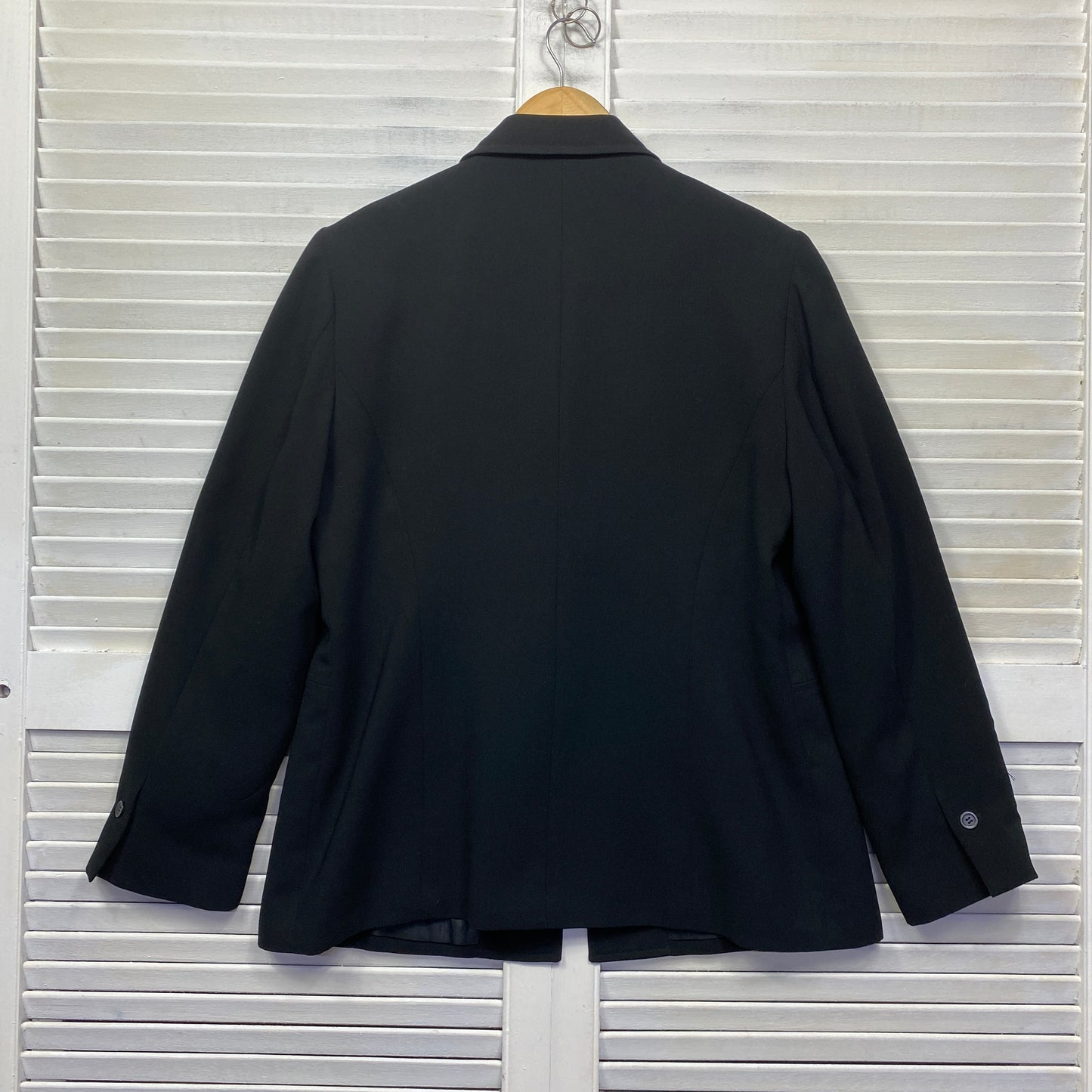 Ellen Tracy Jacket Blazer Size 14 Black Long Sleeve