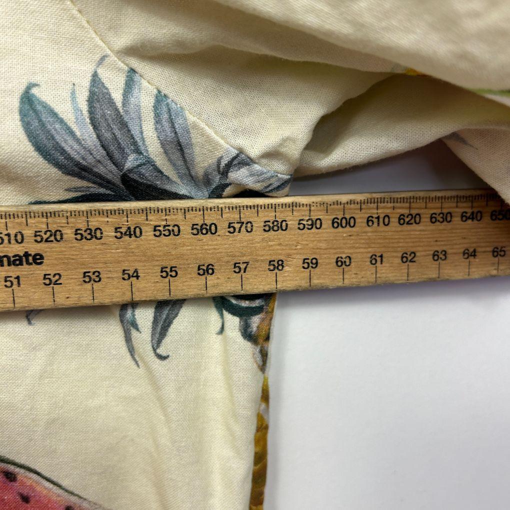 Palm Cove Cotton Fruit Print Shirt - Size M
